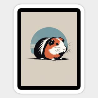 Guinea Pig 3 - Japanese Retro Art Sticker